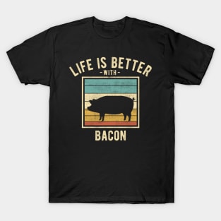 Bacon Sayings -  Retro Funny Bacon Lovers Gift T-Shirt